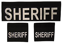 Shield ID Panels-SHERIFF-Black