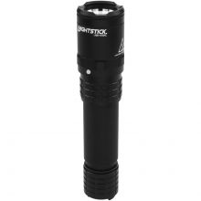 Metal Dual-Light Rechargeable Flashlight - Black