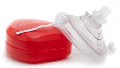 ELEVEN 10 - Curaplex CPR Mask with O2 Inlet