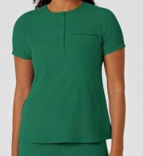 WONDERWINK - Renew Mandarin Collar Tuck-In Scrub Top - Women's