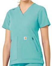 CARHARTT® - Rugged Flex Peak 4-Pocket V-Neck Scrub Top - Women's