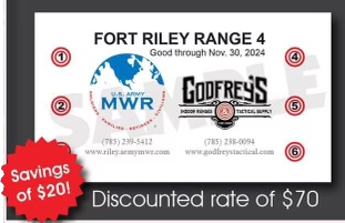 Fort Riley Range 4 Punch Card