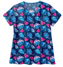 ZOE + CHLOE - V-Neck Tie-Back Scrub Top - Women's